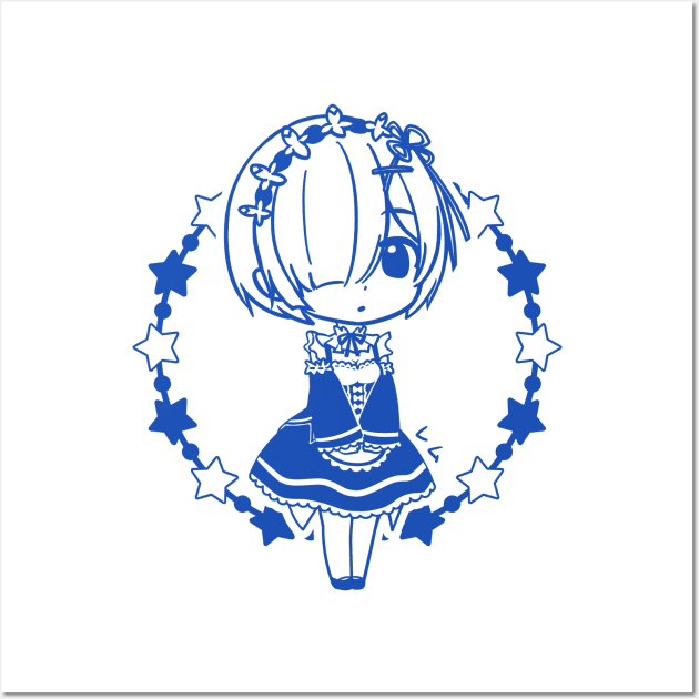 Re:Zero Rem『レム』 Wall Art by mushopea